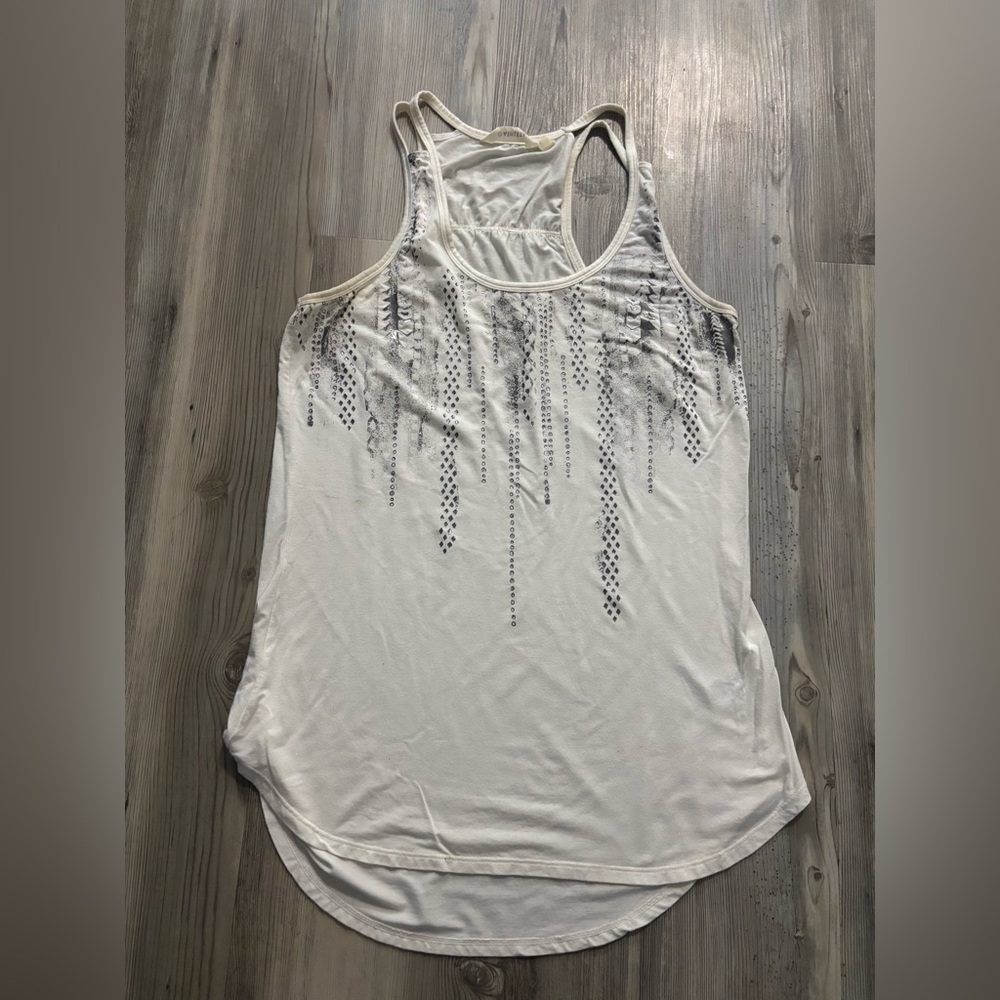 Athleta cream and Gray Tank Top